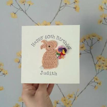 Cute Crochet Greeting Card, Persona..