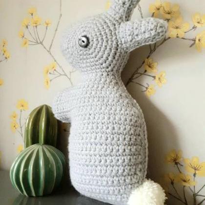 Bunny Crochet Cushion | Easter Bunn..