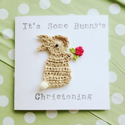 Cute Crochet Cards, Handmade Christ..