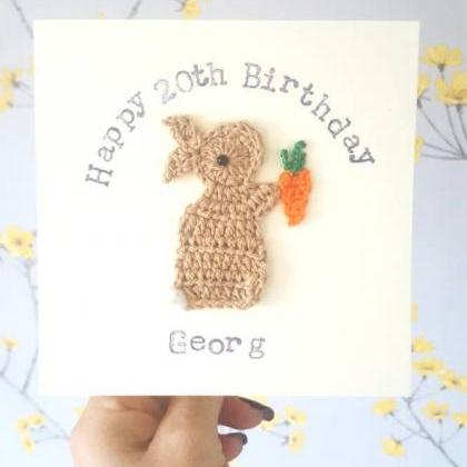 Personalised Handmade Crochet Bunny &..