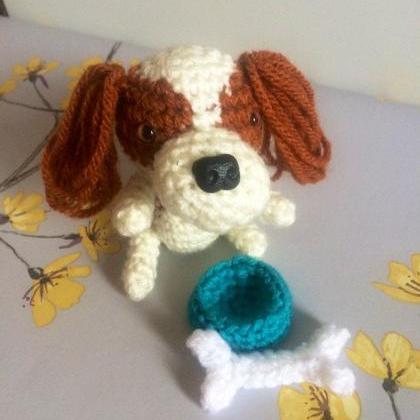 Crochet Toy Animal, Mini Cavalier K..