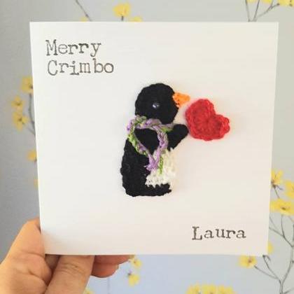 Personalised Crochet Penguin Handma..
