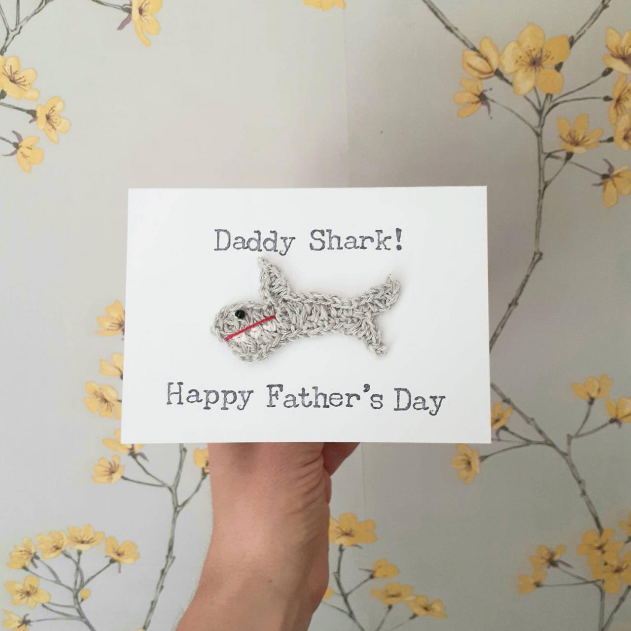 Personalised Birthday Card Daddy Shark Daddy Birthday Card 